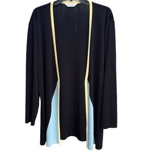 EUC Misook Open Front Tunic Duster Top Size 1X